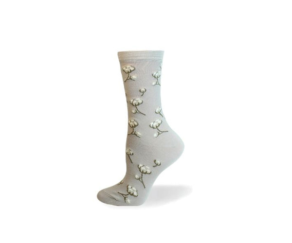 Ladies Organic Cotton Floral Sock