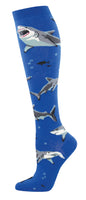 Ladies Shark Chums Knee High Sock