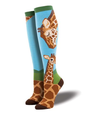 Ladies Loving Giraffes Knee High Sock