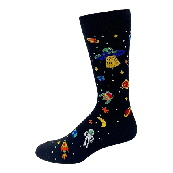 Mens Cotton Space Sock