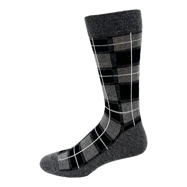 Mens Cotton Plaid Sock