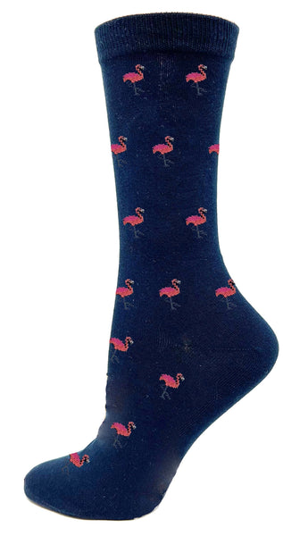 Ladies Cotton Flamingo Sock