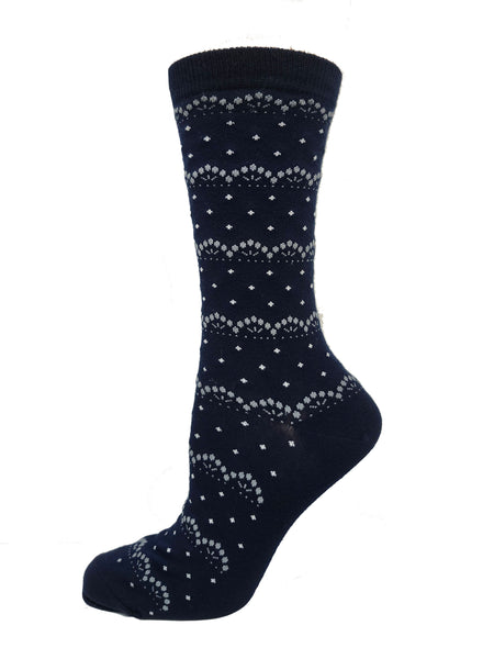 Womens Bamboo Embroidery Sock