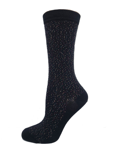 Womens Bamboo Dashed Dot Sock