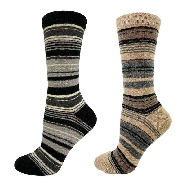 Ladies Multi Stripe Sock