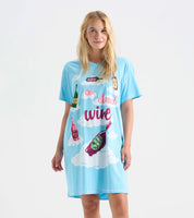 Ladies Cloud Wine Nightshirt