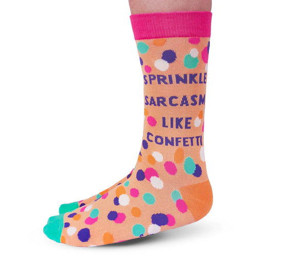 Ladies Sprinkle Sarcasm Sock