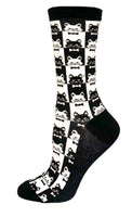 Ladies Cotton Cat Block Sock