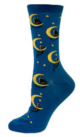 Ladies Cotton Cat Moon Sock