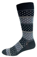 Mens Bamboo Dots in Block Sock