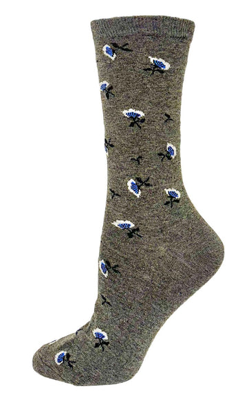 Ladies Cotton Floral Pattern Sock