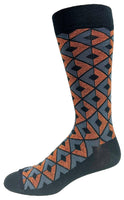 Mens Cotton Geometric Sock