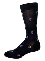 Mens Bamboo Grapes Sock