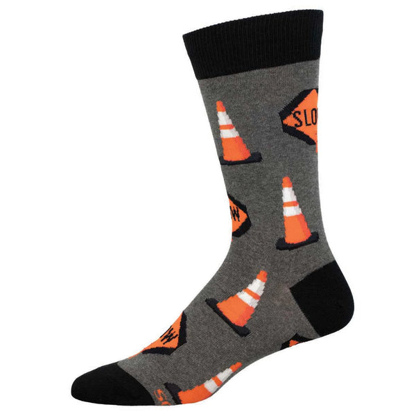 Mens Slow For The Cone Zone Sock