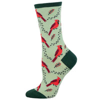 Ladies Cardinal Tracks Sock