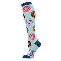 Ladies Go Nuts For Donuts Knee High Sock