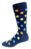 Mens Cotton Wave in Dots Sock