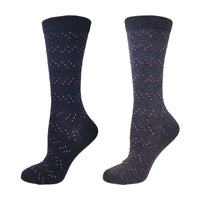 Ladies Wellness Bamboo Dash Dot Sock