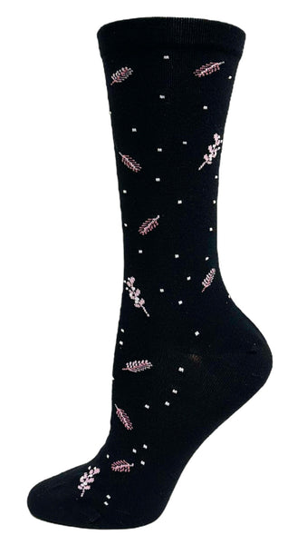 Ladies Wellness Bamboo Floral Sock