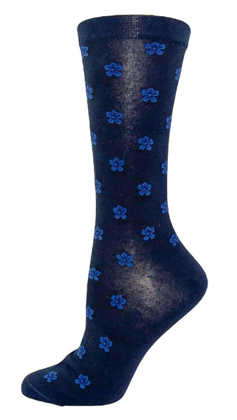 Ladies Wellness Cotton Forget Me Not Sock