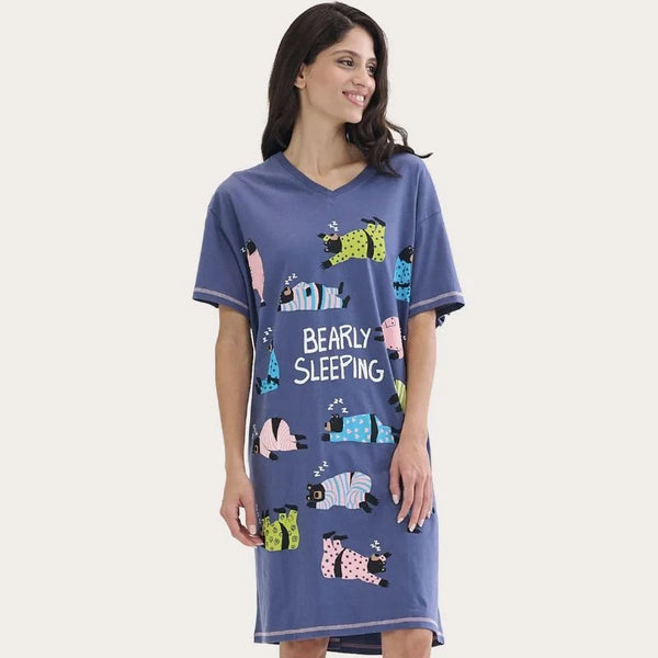 Ladies Bearly Sleeping Nightshirt