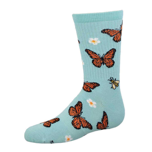 Kids Bee Kind to Monarchs Athletic Sock