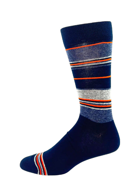 Mens Cotton Broad Stripe Sock