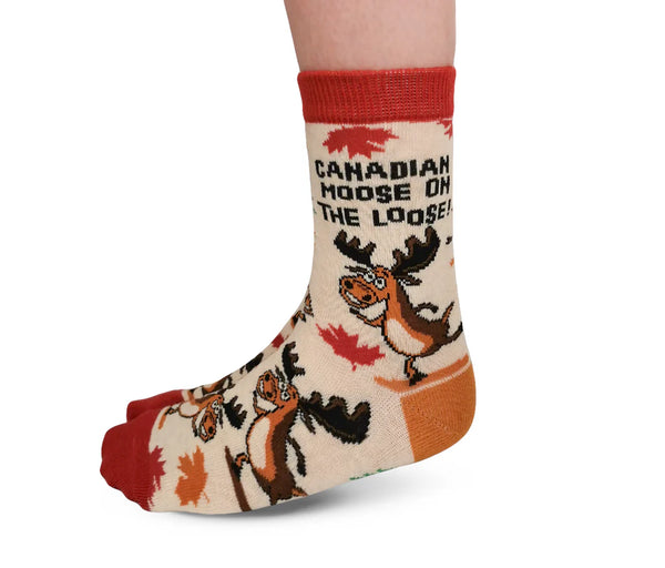 Kids Canadian Moose Sock