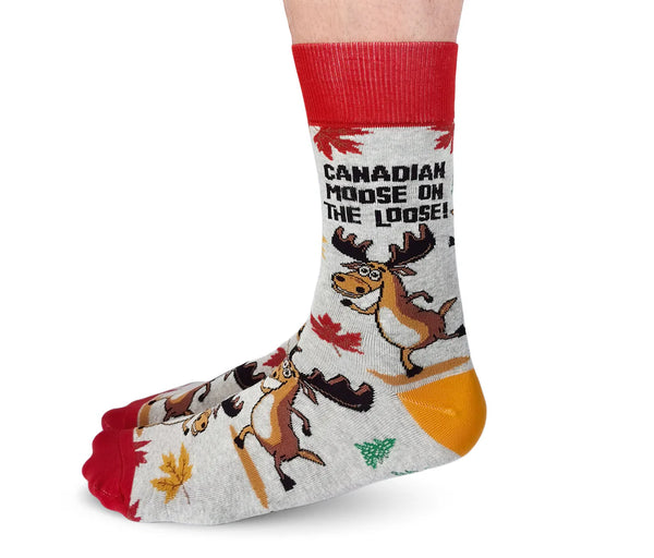 Mens Canadian Moose Sock