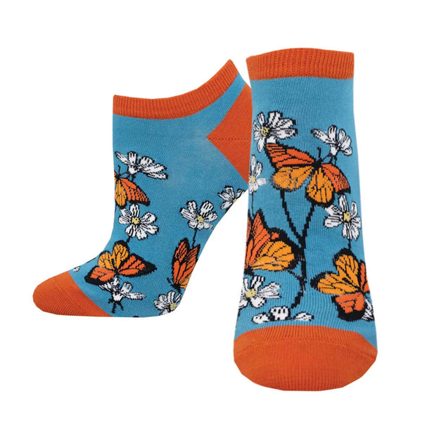 Ladies Daisy Monarch Shortie Sock