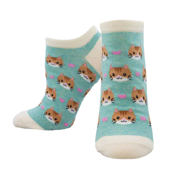 Ladies Hearty Kitty Shortie Sock