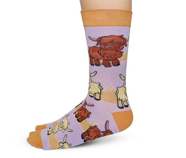 Ladies Highland Cows Sock