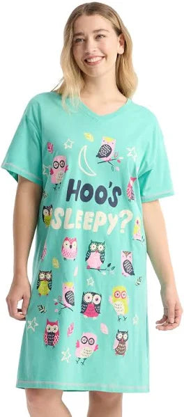 Ladies Hoo's Sleepy? Nightshirt