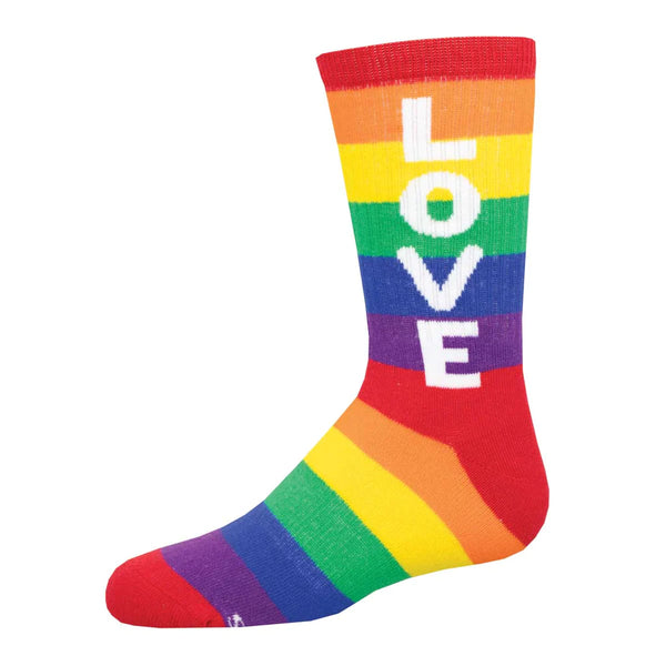 Kids Love Rainbow Athletic Sock