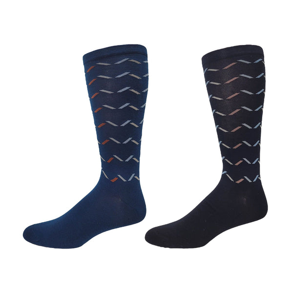 Mens Wellness Cotton Chevron Sock