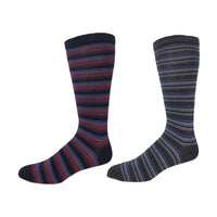 Mens Wellness Cotton Multi Stripe Sock