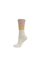 Ladies Chenille 3-Block Boot Sock