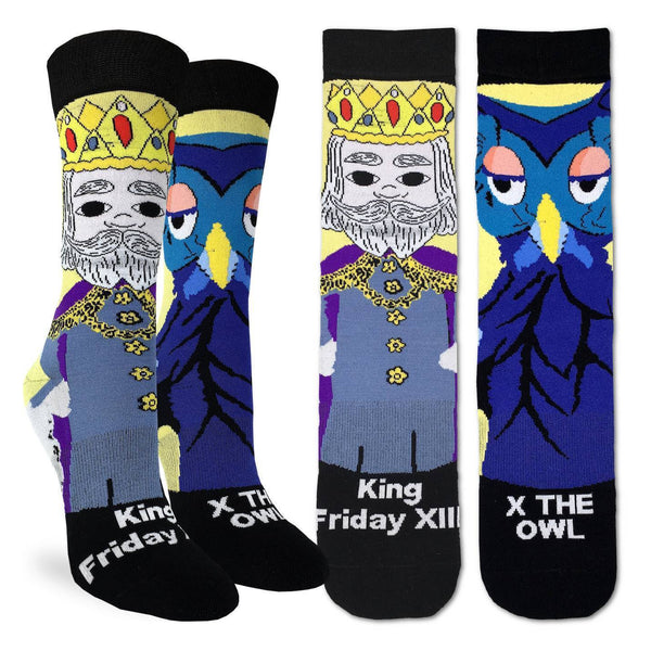 Ladies Mister Rogers King Friday Sock