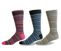 Mens Cotton Irregular Stripes Sock