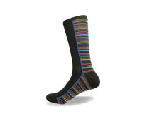 Mens Cotton Contrast Pinstripe Sock