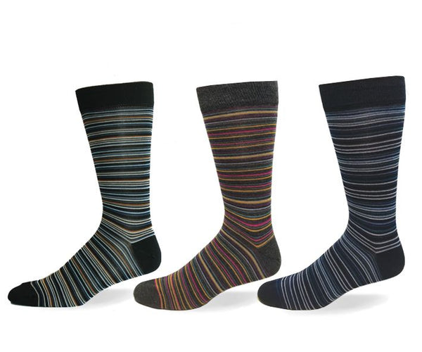 Mens Bamboo Multi Stripe Sock