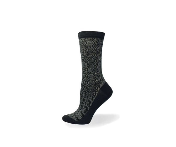 Ladies Cotton Geometric Shape Socks
