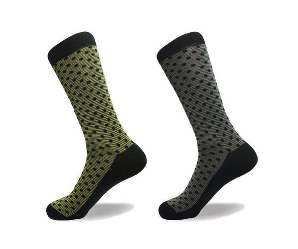 Mens Bamboo Dot on Line Sock