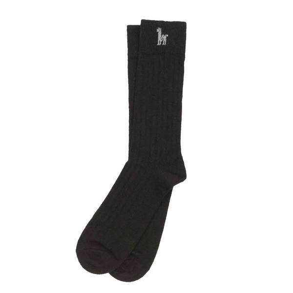 Unisex Everyday Alpaca Black Sock