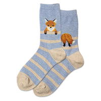 Ladies Fuzzy Fox Sock