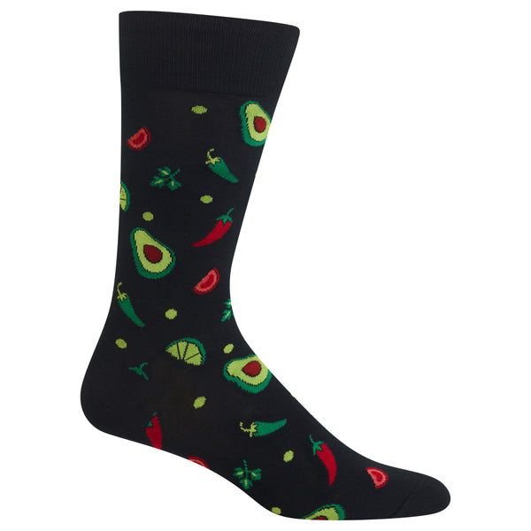 Mens Avocado Lime & Chili Sock