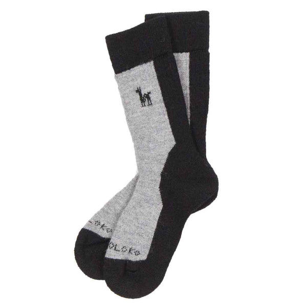 Unisex Hiker Black & Grey Sock