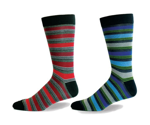 Mens Cotton Bolded Lines Sock
