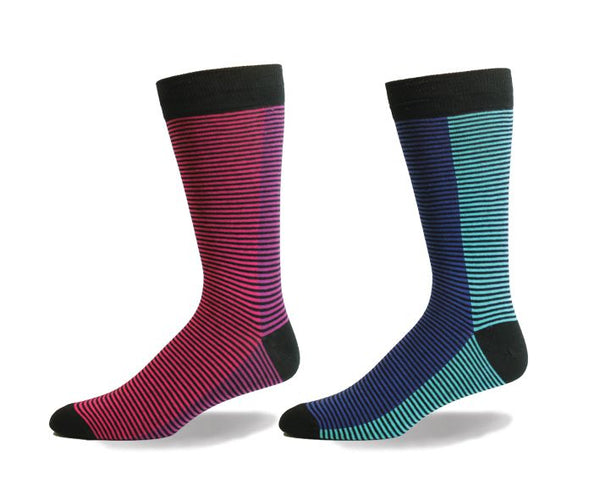 Mens Cotton Divided Lines Sock