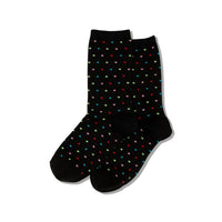 Ladies Pindot Heart Sock